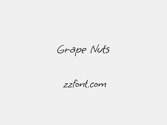 Grape Nuts