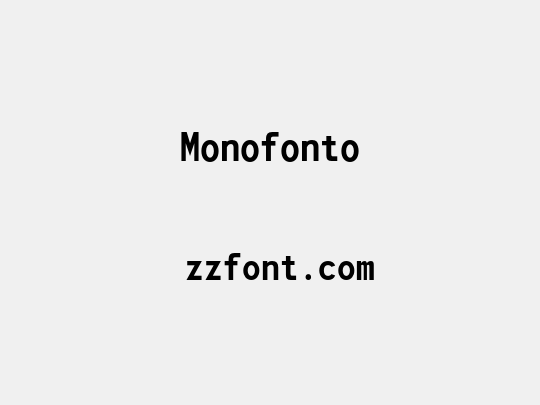Monofonto