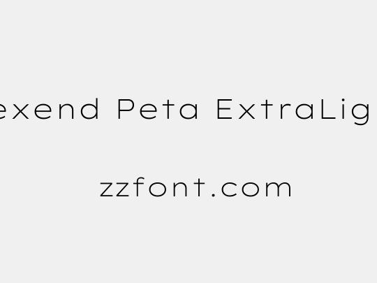 Lexend Peta ExtraLight