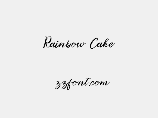 Rainbow Cake