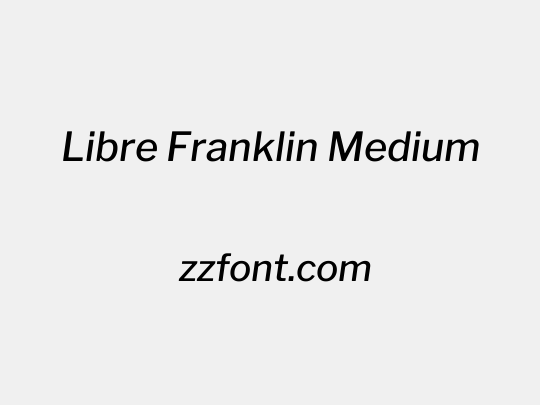 Libre Franklin Medium