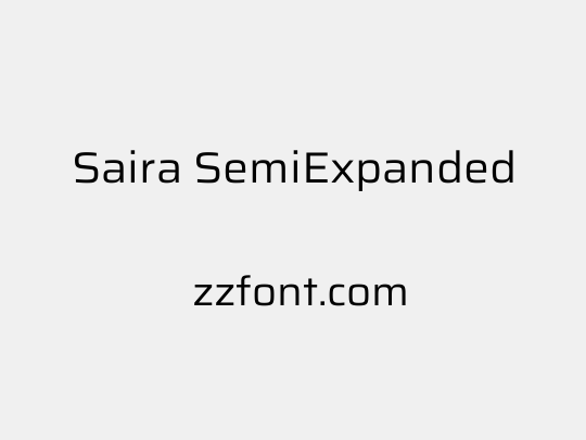 Saira SemiExpanded