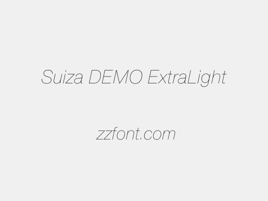 Suiza DEMO ExtraLight