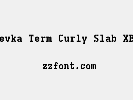Iosevka Term Curly Slab XBdEx