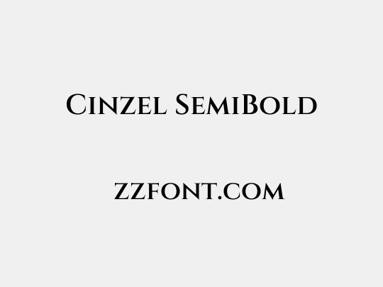 Cinzel SemiBold