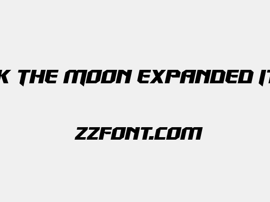 Walk The Moon Expanded Italic