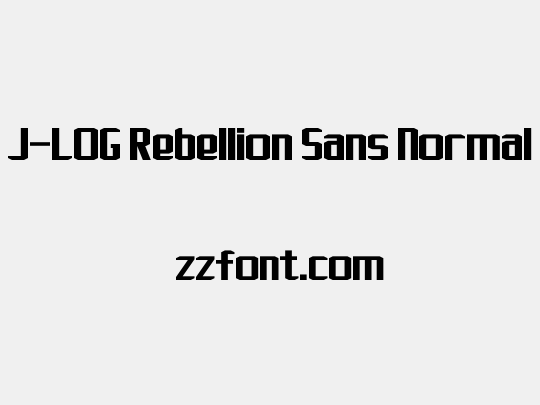 J-LOG Rebellion Sans Normal