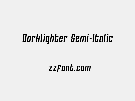 Darklighter Semi-Italic