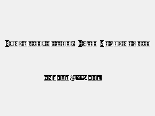 Elektroblooming Demo Strikethrough