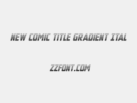 New Comic Title Gradient Ital