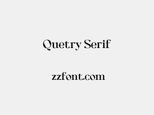 Quetry Serif