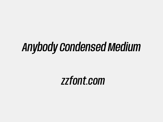 Anybody Condensed Medium