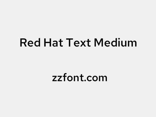 Red Hat Text Medium