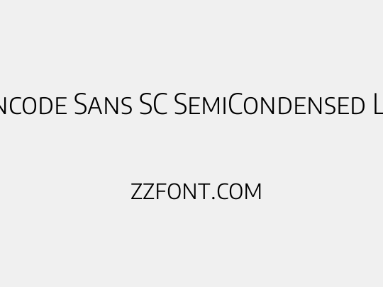 Encode Sans SC SemiCondensed Light