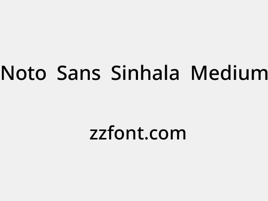 Noto Sans Sinhala Medium
