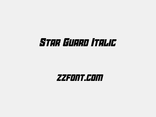 Star Guard Italic