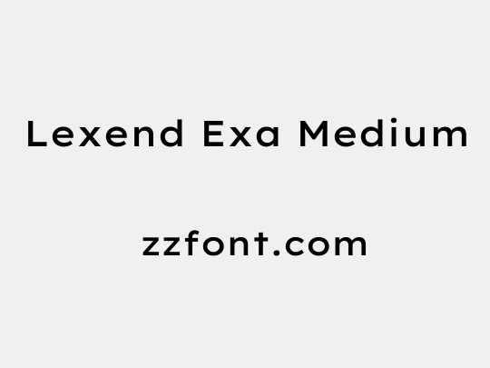 Lexend Exa Medium