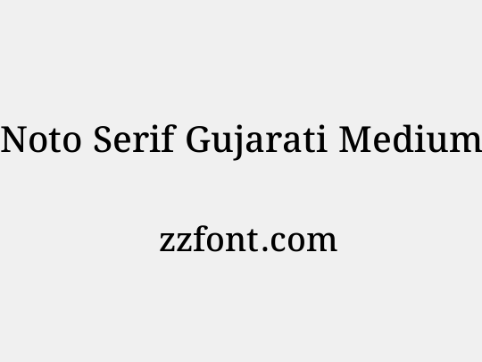 Noto Serif Gujarati Medium