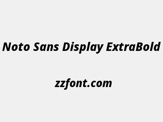 Noto Sans Display ExtraBold