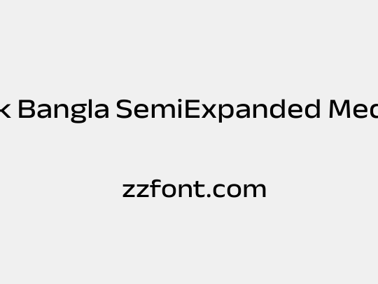 Anek Bangla SemiExpanded Medium