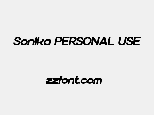 Sonika PERSONAL USE