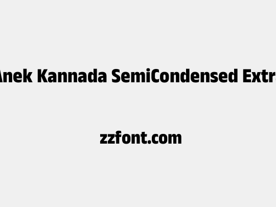 Anek Kannada SemiCondensed ExtraBold