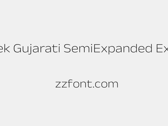 Anek Gujarati SemiExpanded ExtraLight