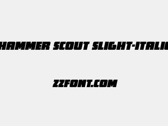 Hammer Scout Slight-Italic