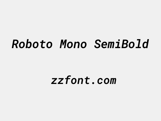 Roboto Mono SemiBold