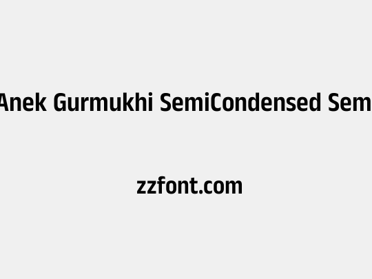 Anek Gurmukhi SemiCondensed SemiBold