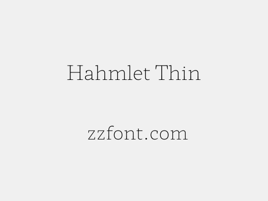 Hahmlet Thin