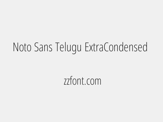Noto Sans Telugu ExtraCondensed ExtraLight