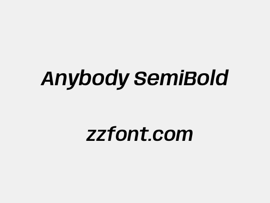 Anybody SemiBold