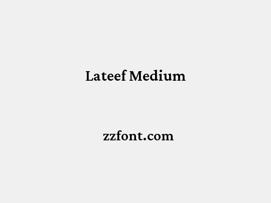 Lateef Medium