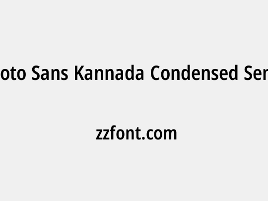 Noto Sans Kannada Condensed SemiBold