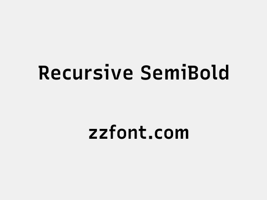 Recursive SemiBold