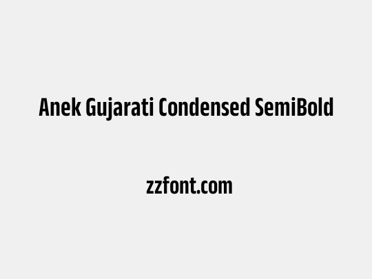 Anek Gujarati Condensed SemiBold