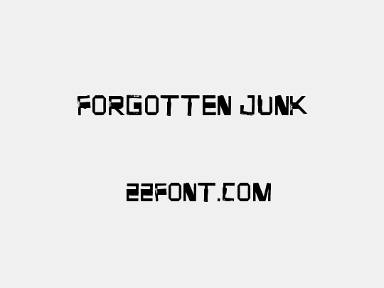 Forgotten Junk