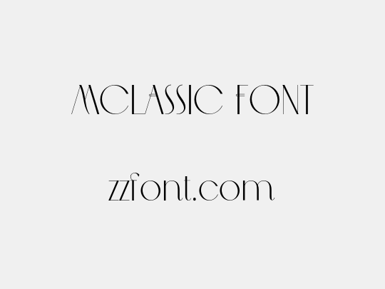 MCLASSIC FONT