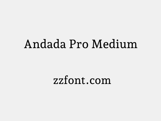 Andada Pro Medium
