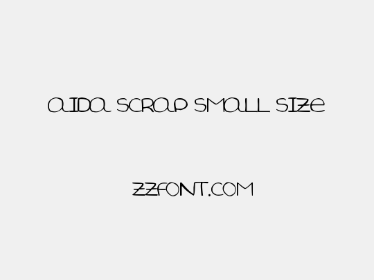 Aida Scrap Small Size