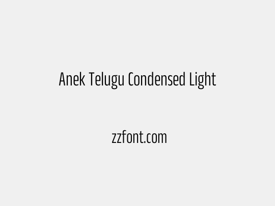 Anek Telugu Condensed Light