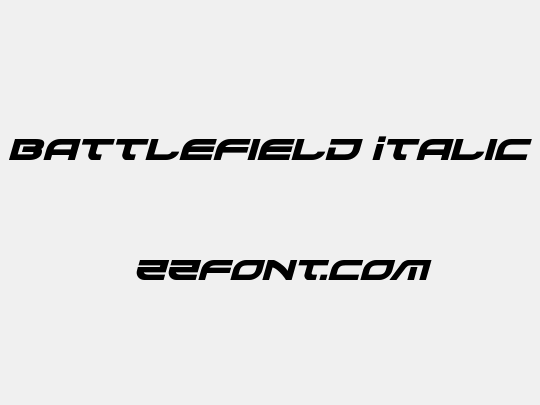 Battlefield Italic