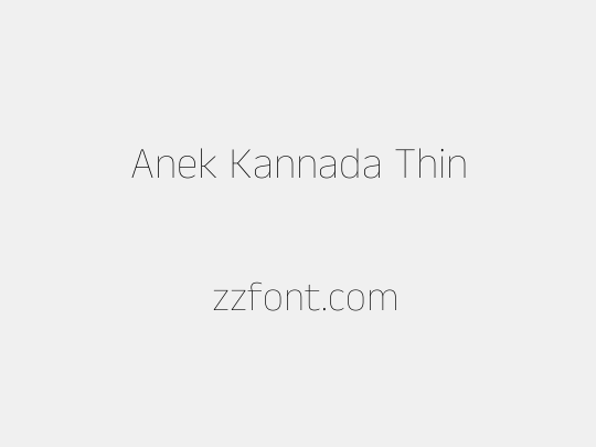 Anek Kannada Thin