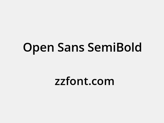 Open Sans SemiBold