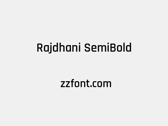 Rajdhani SemiBold