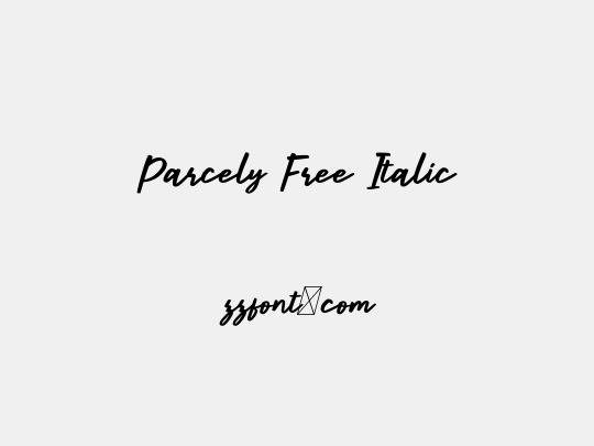 Parcely Free Italic
