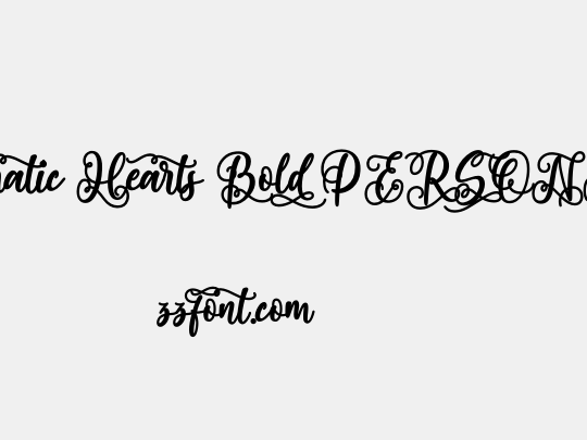 Dramatic Hearts Bold PERSONAL