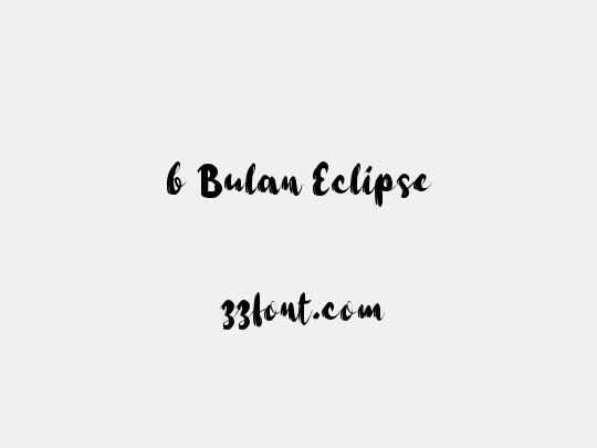 b Bulan Eclipse