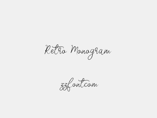 Retro Monogram